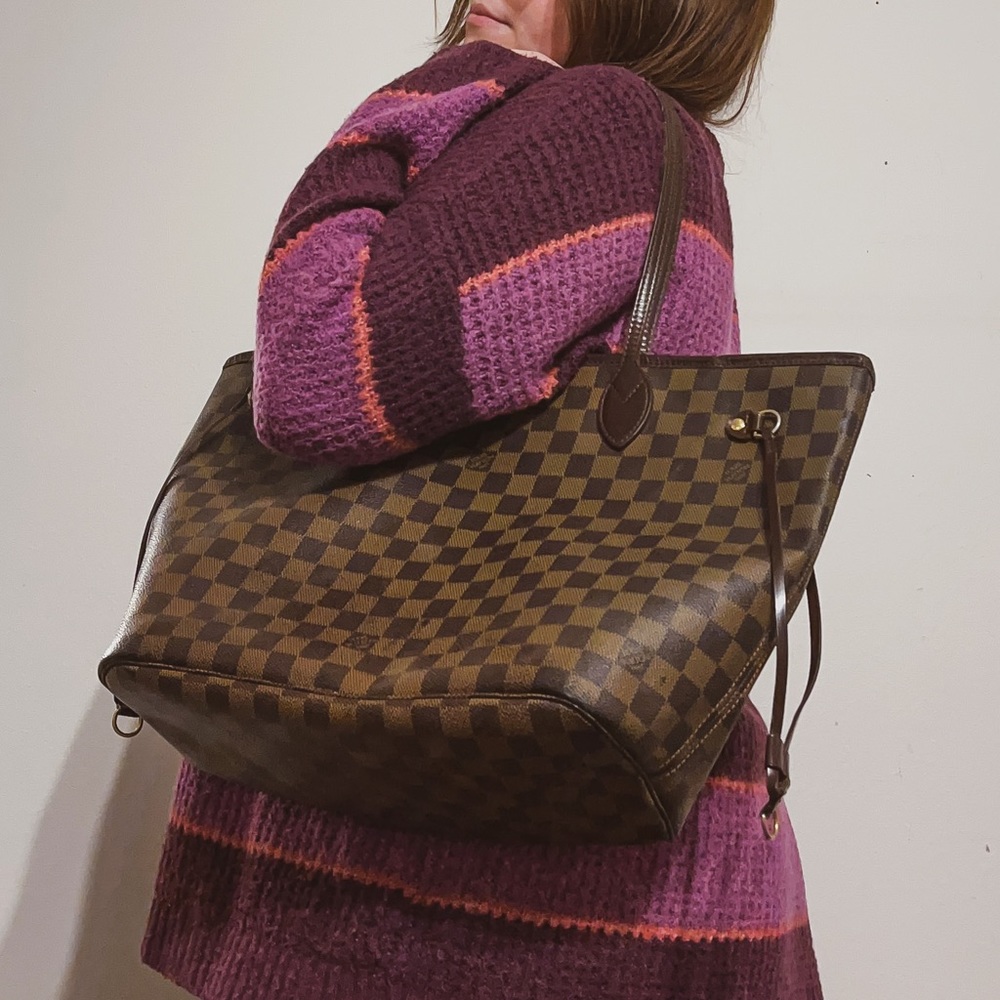 Authentic Louis Vuitton Neverfull Ebene Damier MM